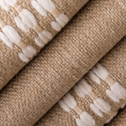 D5028 Abstract & Geometric Linen Beige & Taupe Charlotte Fabrics