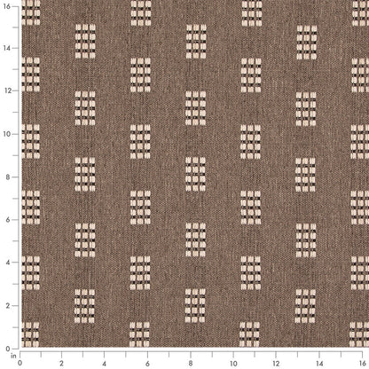 D5029 Abstract & Geometric Mushroom Brown Charlotte Fabrics