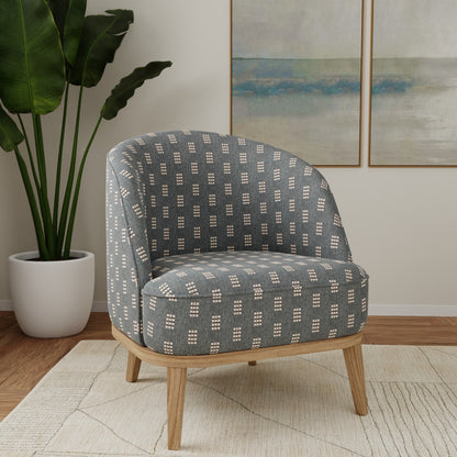 D5032 Abstract & Geometric Atlantic Blue Charlotte Fabrics