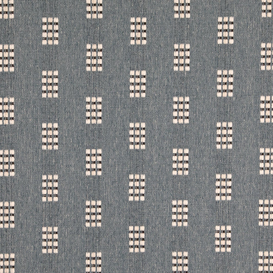 D5032 Abstract & Geometric Atlantic Blue Charlotte Fabrics