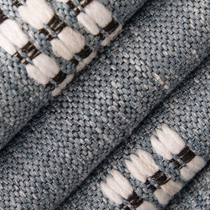 D5032 Abstract & Geometric Atlantic Blue Charlotte Fabrics