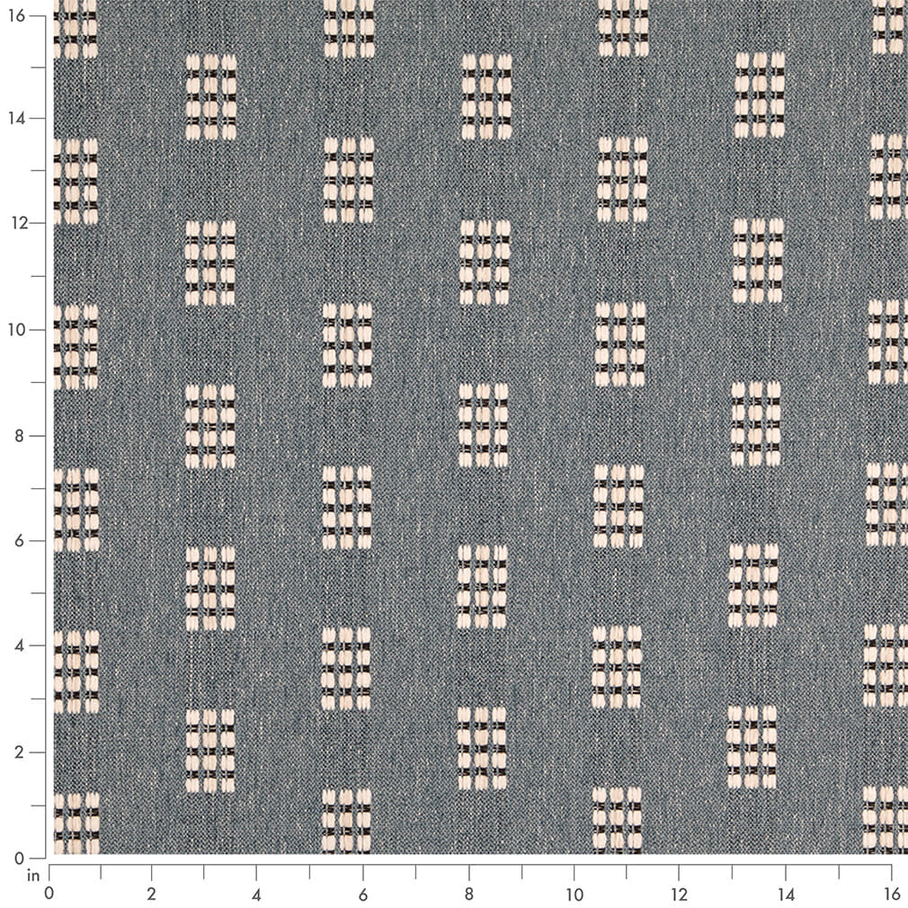D5032 Abstract & Geometric Atlantic Blue Charlotte Fabrics