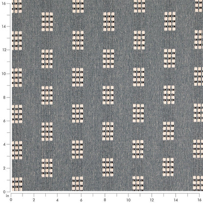 D5032 Abstract & Geometric Atlantic Blue Charlotte Fabrics