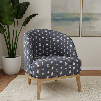D5033 Abstract & Geometric Wedgewood Blue Charlotte Fabrics