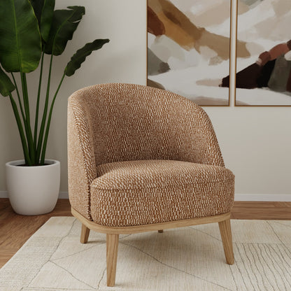 D5034 Abstract & Geometric Camel Brown Charlotte Fabrics
