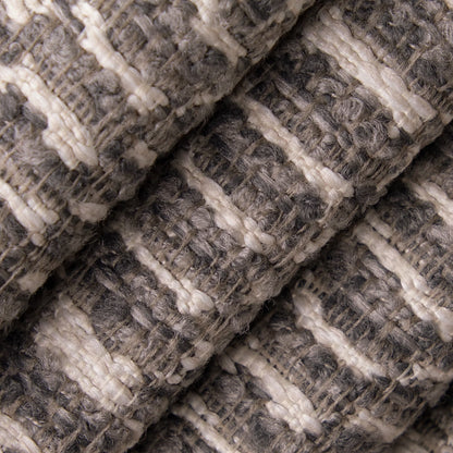 D5036 Abstract & Geometric Cement Grey & Silver Charlotte Fabrics