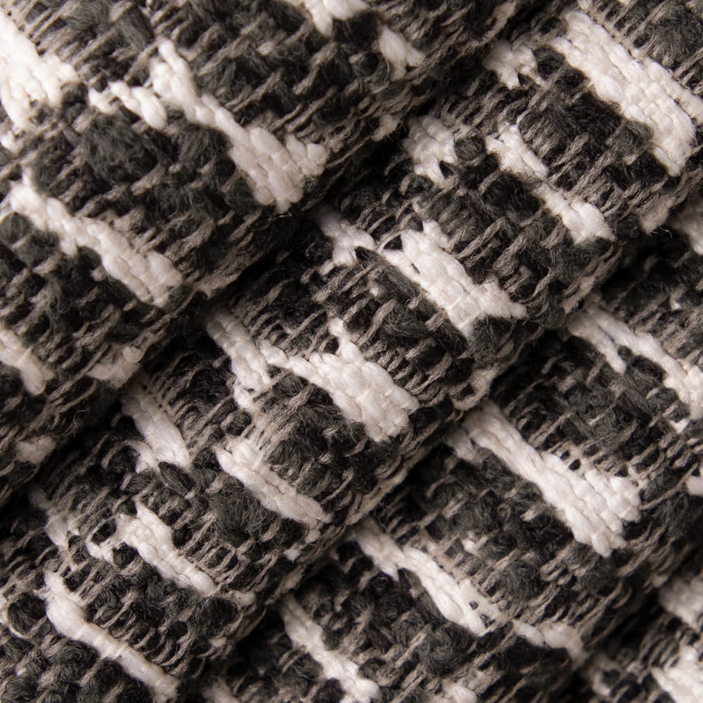 D5037 Abstract & Geometric Soot Black Charlotte Fabrics