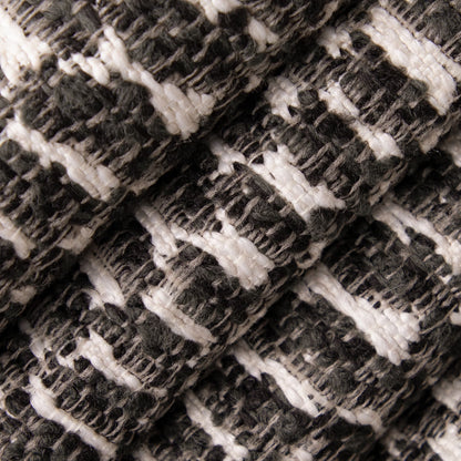 D5037 Abstract & Geometric Soot Black Charlotte Fabrics
