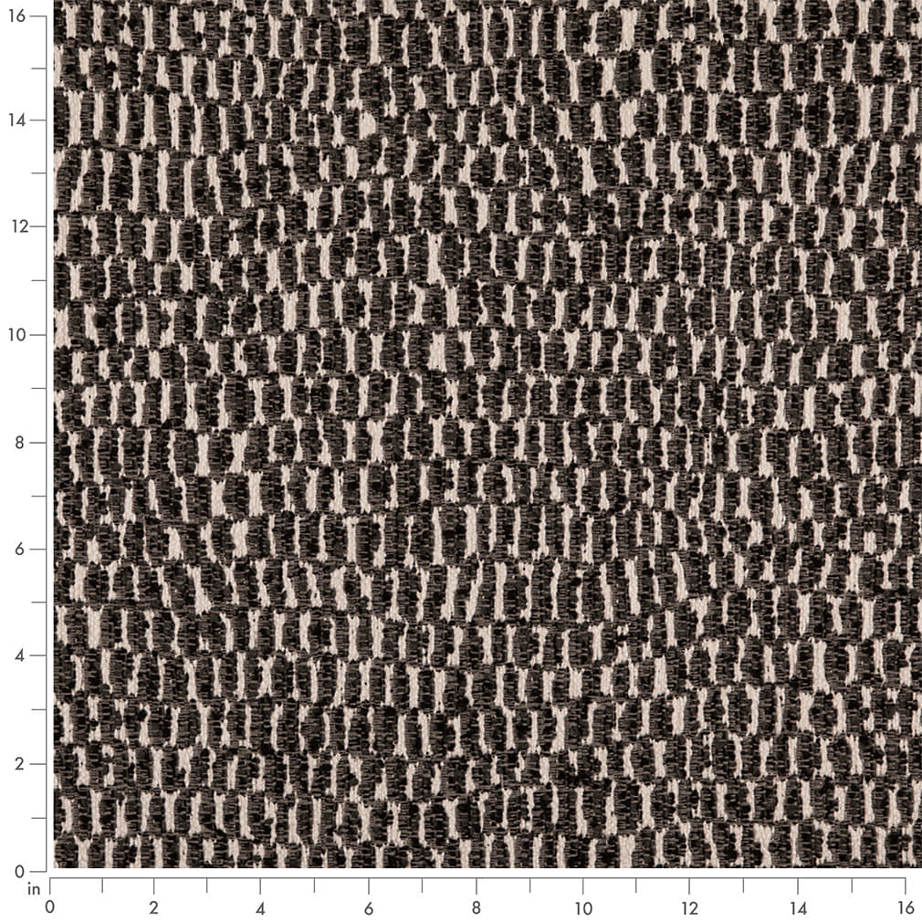 D5037 Abstract & Geometric Soot Black Charlotte Fabrics