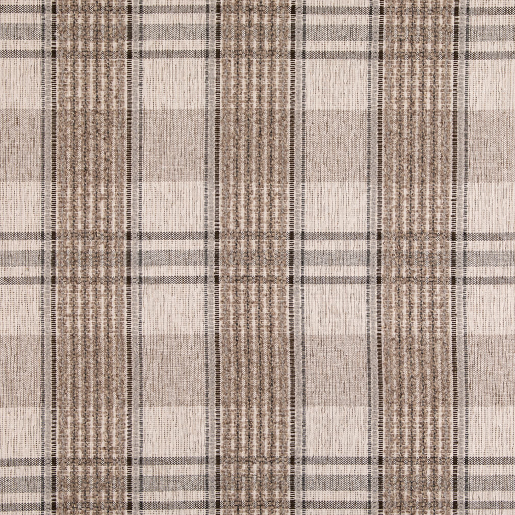 D5054 Plaid Shitake Beige & Taupe,Grey & Silver Charlotte Fabrics