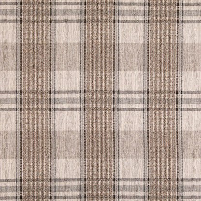 D5054 Plaid Shitake Beige & Taupe,Grey & Silver Charlotte Fabrics