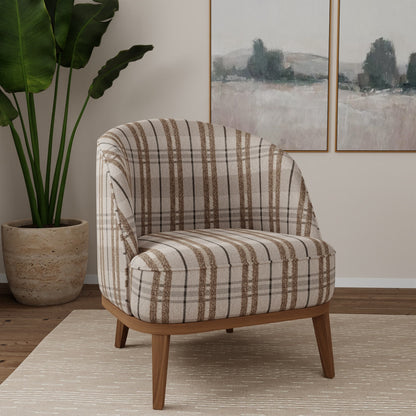 D5055 Plaid Pumice Grey & Silver Charlotte Fabrics