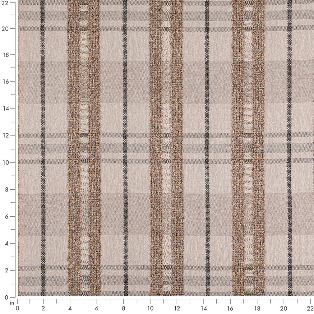 D5055 Plaid Pumice Grey & Silver Charlotte Fabrics