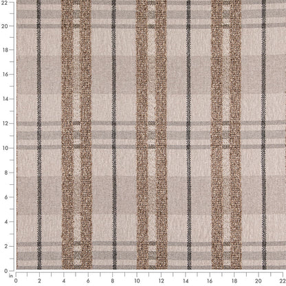 D5055 Plaid Pumice Grey & Silver Charlotte Fabrics