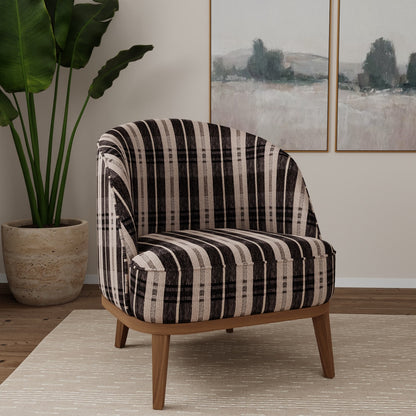 D5056 Plaid Shadow Black Charlotte Fabrics