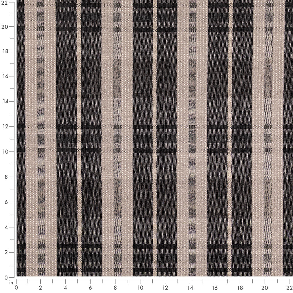 D5056 Plaid Shadow Black Charlotte Fabrics