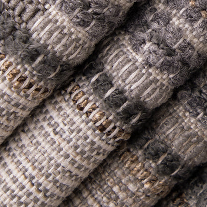 D5057 Plaid Pewter Grey & Silver Charlotte Fabrics