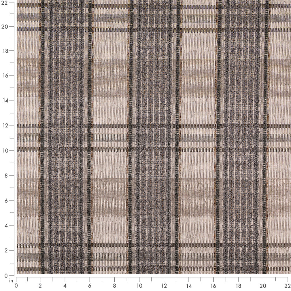 D5057 Plaid Pewter Grey & Silver Charlotte Fabrics