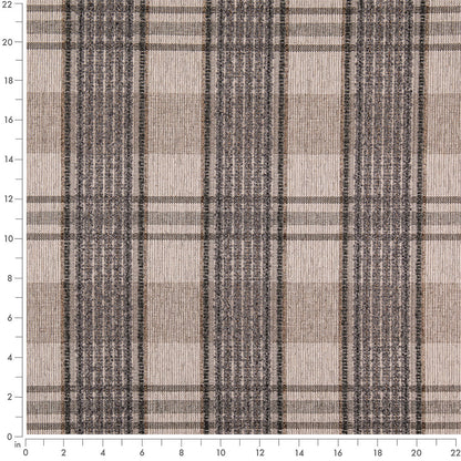 D5057 Plaid Pewter Grey & Silver Charlotte Fabrics