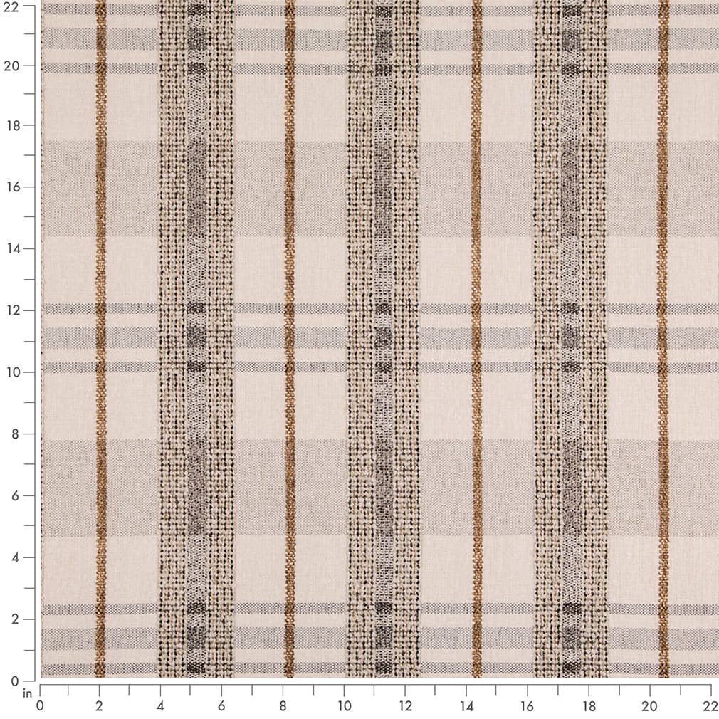 D5058 Plaid Antique Beige & Taupe Charlotte Fabrics