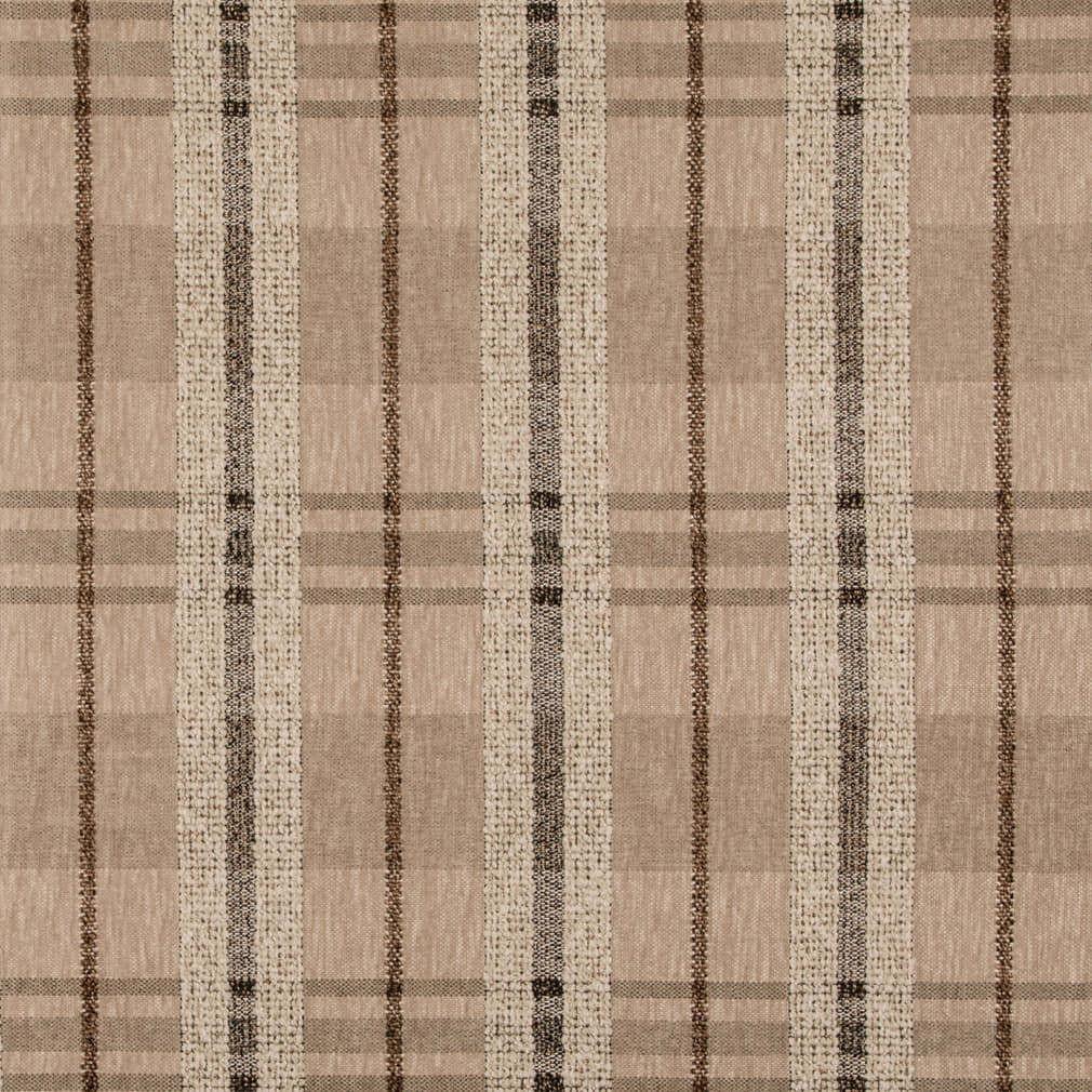 D5059 Plaid Latte Beige & Taupe Charlotte Fabrics