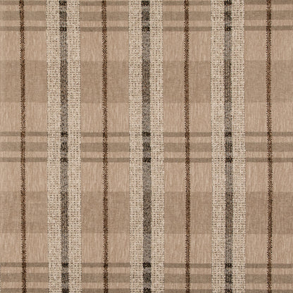 D5059 Plaid Latte Beige & Taupe Charlotte Fabrics