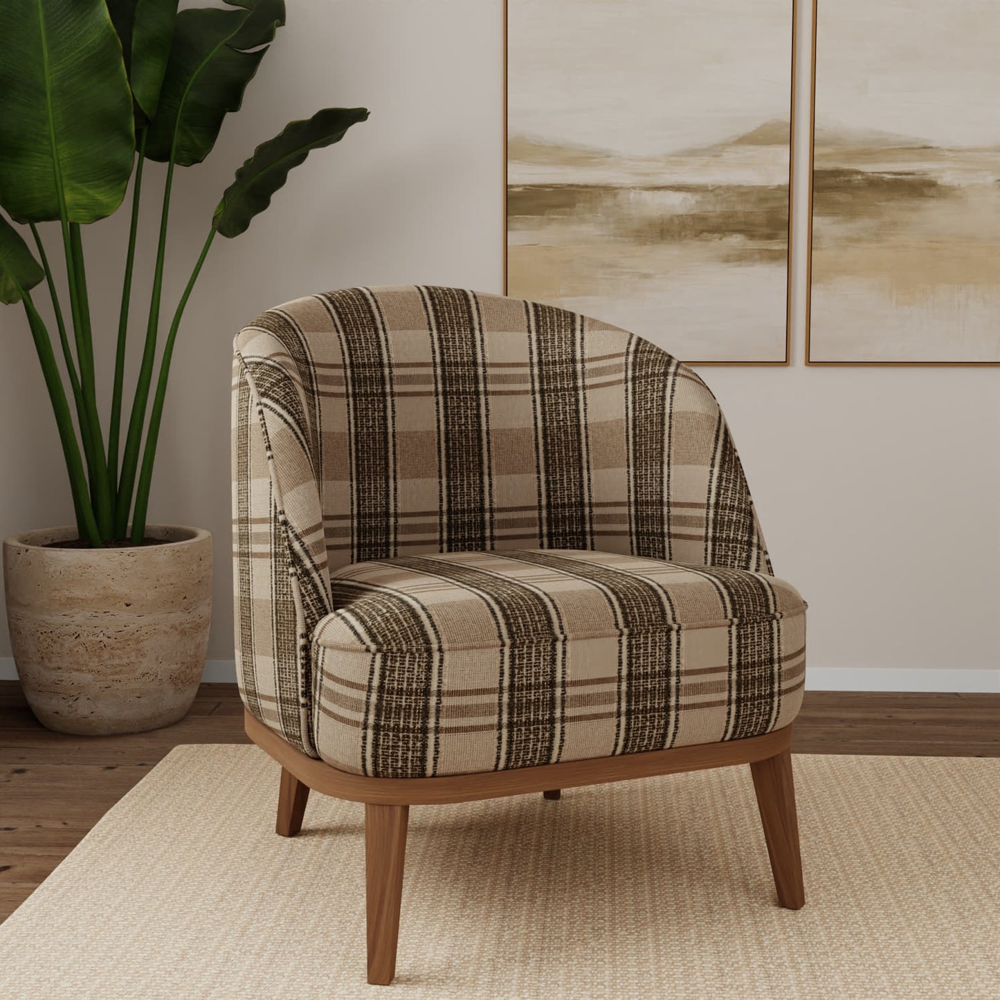 D5060 Plaid Thyme Green Charlotte Fabrics