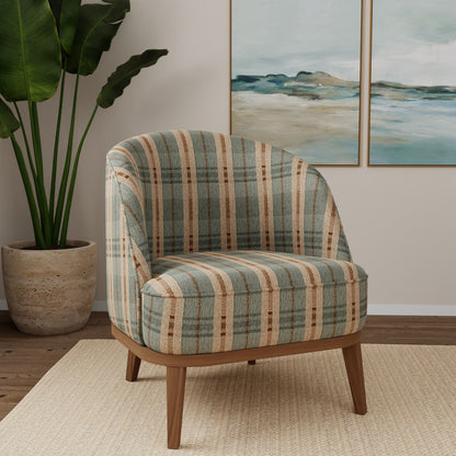 D5064 Plaid Spa Aqua & Teal Charlotte Fabrics