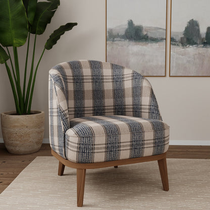 D5066 Plaid Tide Blue Charlotte Fabrics