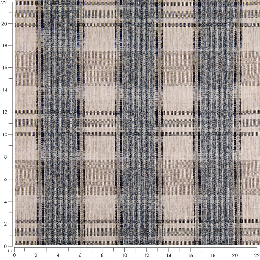 D5066 Plaid Tide Blue Charlotte Fabrics