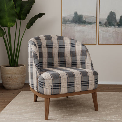 D5067 Plaid Horizon Blue Charlotte Fabrics