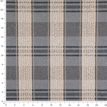 D5067 Plaid Horizon Blue Charlotte Fabrics