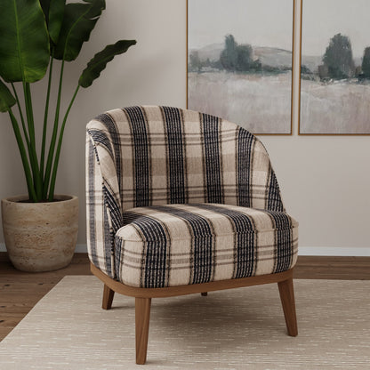 D5068 Plaid Blueberry Blue Charlotte Fabrics