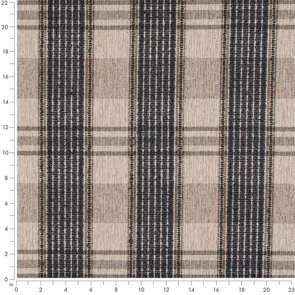 D5068 Plaid Blueberry Blue Charlotte Fabrics