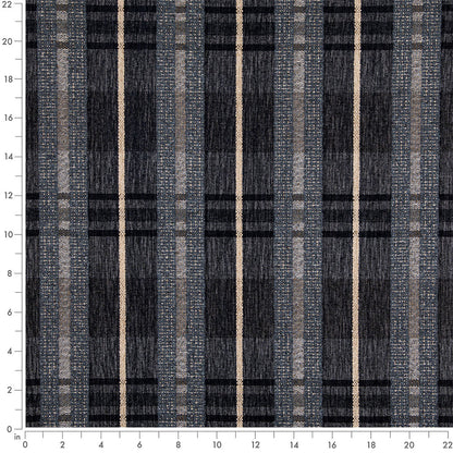 D5070 Plaid Cadet Blue Charlotte Fabrics