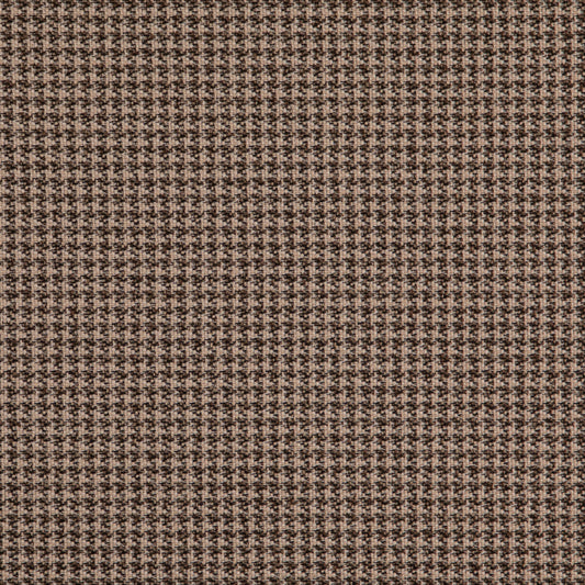D5074 Check & Houndstooth Coffee Brown Charlotte Fabrics