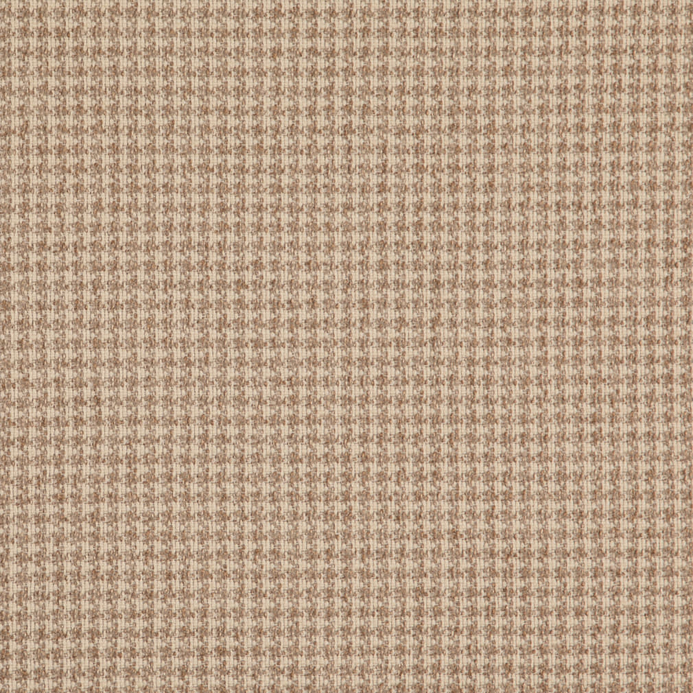 D5075 Check & Houndstooth Almond Beige & Taupe Charlotte Fabrics