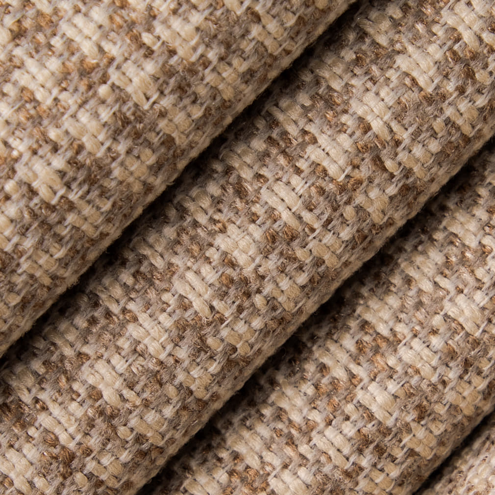 D5075 Check & Houndstooth Almond Beige & Taupe Charlotte Fabrics