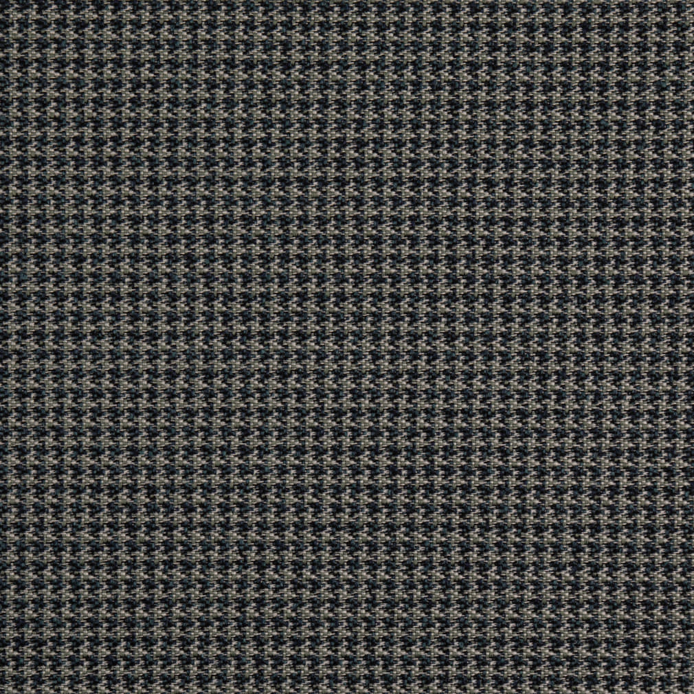 D5077 Check & Houndstooth Baltic Blue Charlotte Fabrics