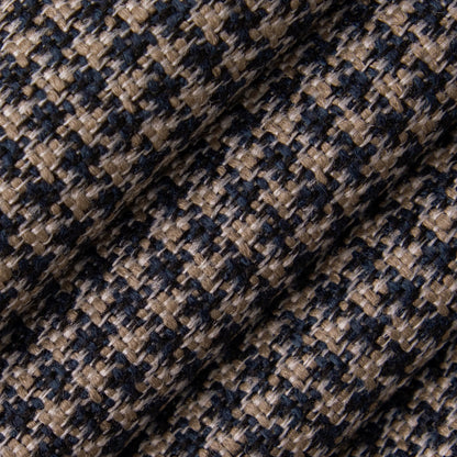 D5079 Check & Houndstooth Navy Blue Charlotte Fabrics