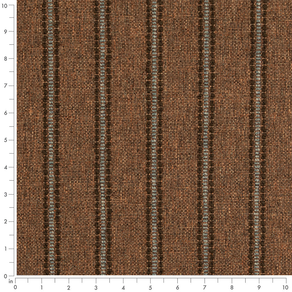 D5084 Stripe Tawny Blue,Brown Charlotte Fabrics