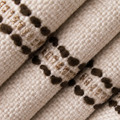 D5085 Stripe Umber Brown Charlotte Fabrics