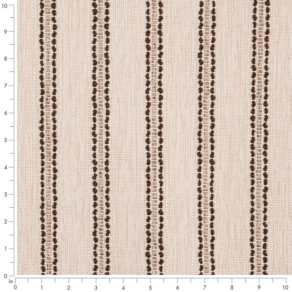 D5085 Stripe Umber Brown Charlotte Fabrics