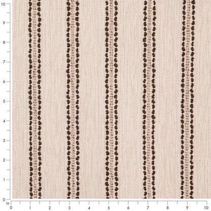D5085 Stripe Umber Brown Charlotte Fabrics