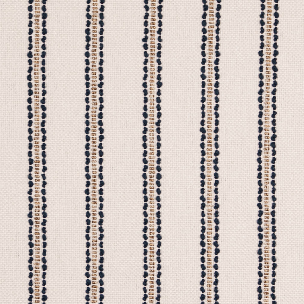 D5087 Stripe Navy Blue Charlotte Fabrics