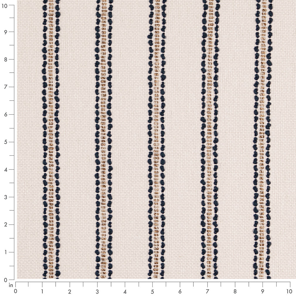 D5087 Stripe Navy Blue Charlotte Fabrics