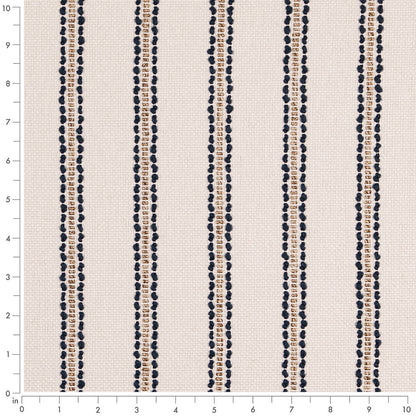 D5087 Stripe Navy Blue Charlotte Fabrics