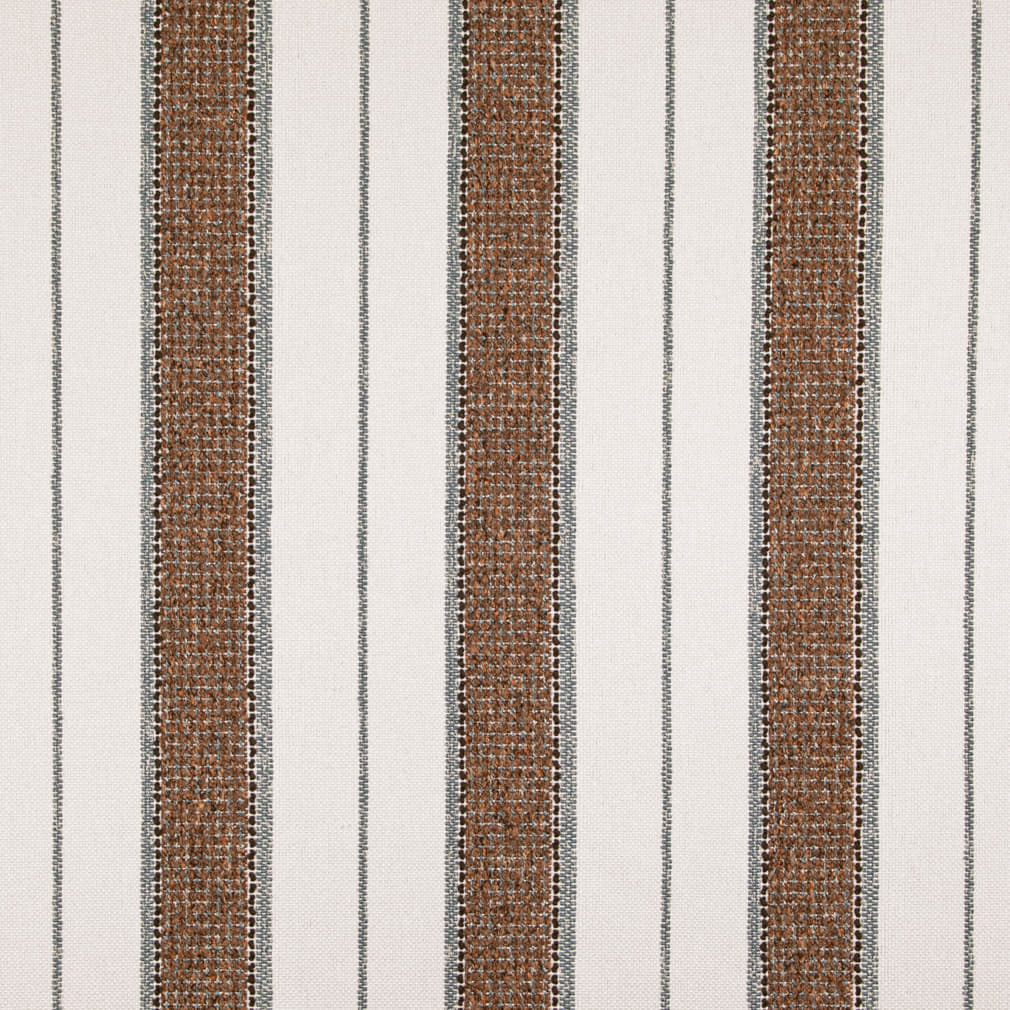D5091 Stripe Hazelnut Blue,Brown Charlotte Fabrics