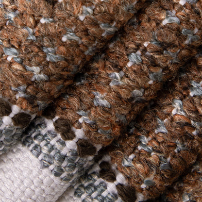 D5091 Stripe Hazelnut Blue,Brown Charlotte Fabrics