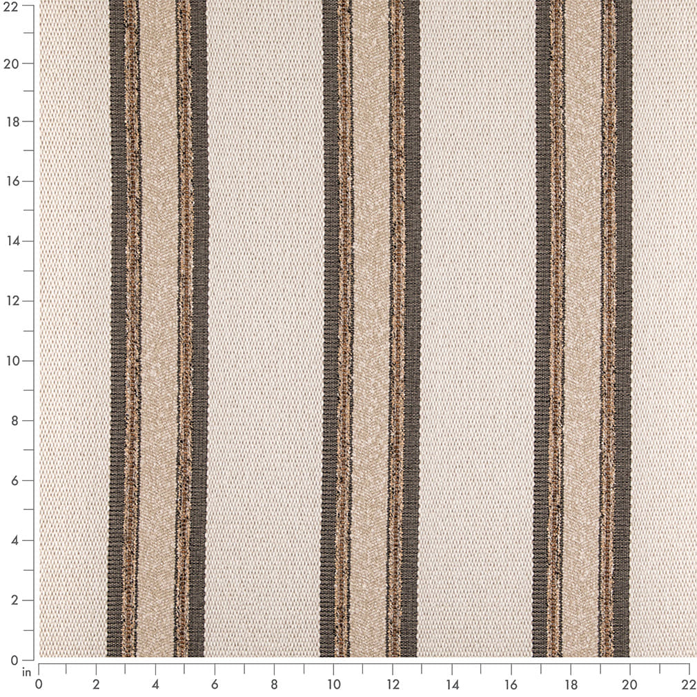 D5092 Stripe Putty Beige & Taupe Charlotte Fabrics